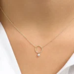 925 Silver Circle Necklace - Image 5