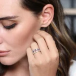 925 Silver Baguette Ruby and Diamond Ring - Image 3