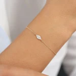 925 Silver Diamond Evil Eye Bracelet - Image 2