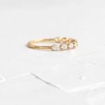 925 Sterling Silver Diamond Guideline CZ Band Ring - Image 3