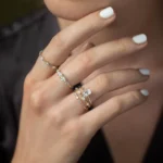 925 Sterling Silver Diamond Composure Ring - Image 4