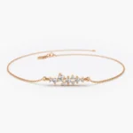 925 Silver Diamond Cluster Bracelet - Image 6