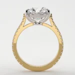 925 Silver 4.00Ct Round Cut Diamond Engagement Ring - Image 5