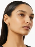 925 Silver Iris Pear earring - Image 4