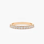 925 Silver 11 Stone Diamond Wedding Band - Image 2