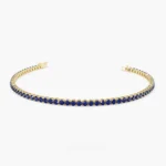925 Silver Sapphire Tennis Bracelet