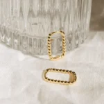 925 Silver Indiana Beaded Hoop Earrings - Image 3
