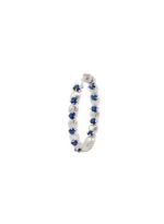 925 Silver Blue Sapphire Earrings - Image 2
