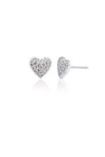 925 Silver Heart Studs - Image 2