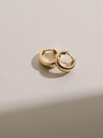 925 Silver Wide Hoop Earrings - Image 5