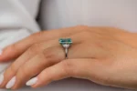 925 Silver 4.60 Ct Radiant Cut Diamond Engagement Ring - Image 3