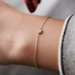 925 Silver Simple Diamond Bracelet - Image 7