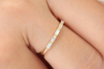 925 Silver Baguette Diamond Wedding Ring - Image 4