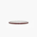 925 Silver Ruby Eternity Band - Image 3