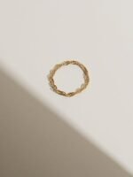 925 Sterling Silver Dainty Chain Ring - Image 6