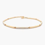 925 Silver Diamond Bar Bracelet - Image 8