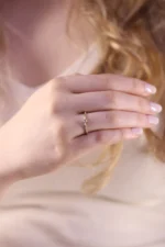 925 Silver Baguette Diamond Ring - Image 3