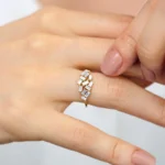 925 Silver Baguette Diamond Cluster Ring - Image 4