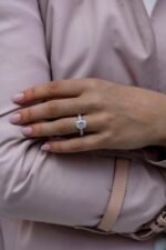 925 Silver 2.00Ct Cushion Cut Diamond Engagement Ring - Image 2