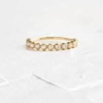 925 Silver Moons Stacking Diamond Ring
