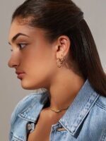 925 Silver Triple Hoop Earrings - Image 2