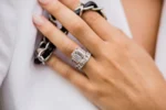 925 Silver 9.00Ct Emerald Cut Diamond Engagement Ring - Image 3
