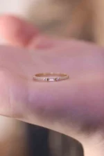 925 Silver Half Eternity Diamond Ring - Image 4