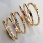 925 Silver Amethyst With Diamond Ring - Image 5