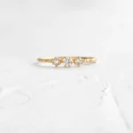 925 Sterling Silver Petite Diamond Tempo Ring - Image 2
