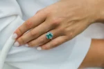 925 Silver 4.60 Ct Radiant Cut Diamond Engagement Ring