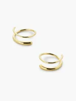 925 Silver Spiral Hoops