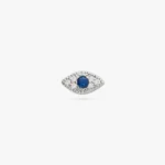 925 Silver Pave Evil Eye Stud - Image 3