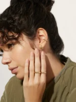 925 Silver Alessa Small Hoops - Image 3