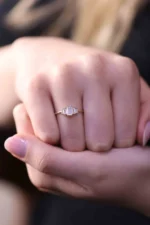 925 Silver Baguette Diamond Ring - Image 3