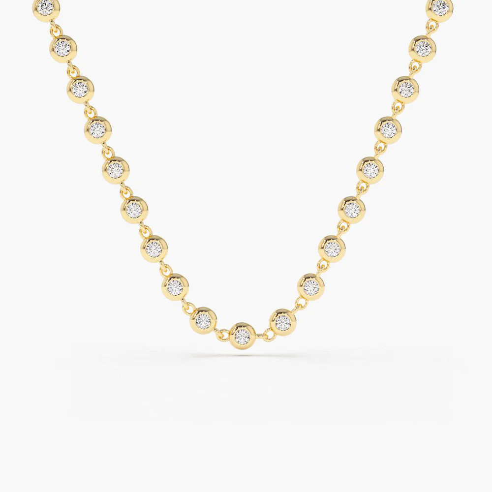 400548_db7e9040e1144f15982467ec30b42efbmv2.webp 925 Silver Diamond Tennis Necklace - Image 1