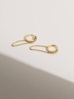 925 Silver Chain Hoop Earrings - Image 5