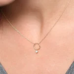 925 Silver Circle Necklace - Image 9
