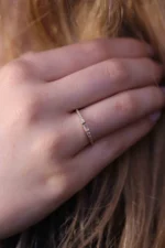 925 Silver Half Eternity Diamond Ring - Image 6