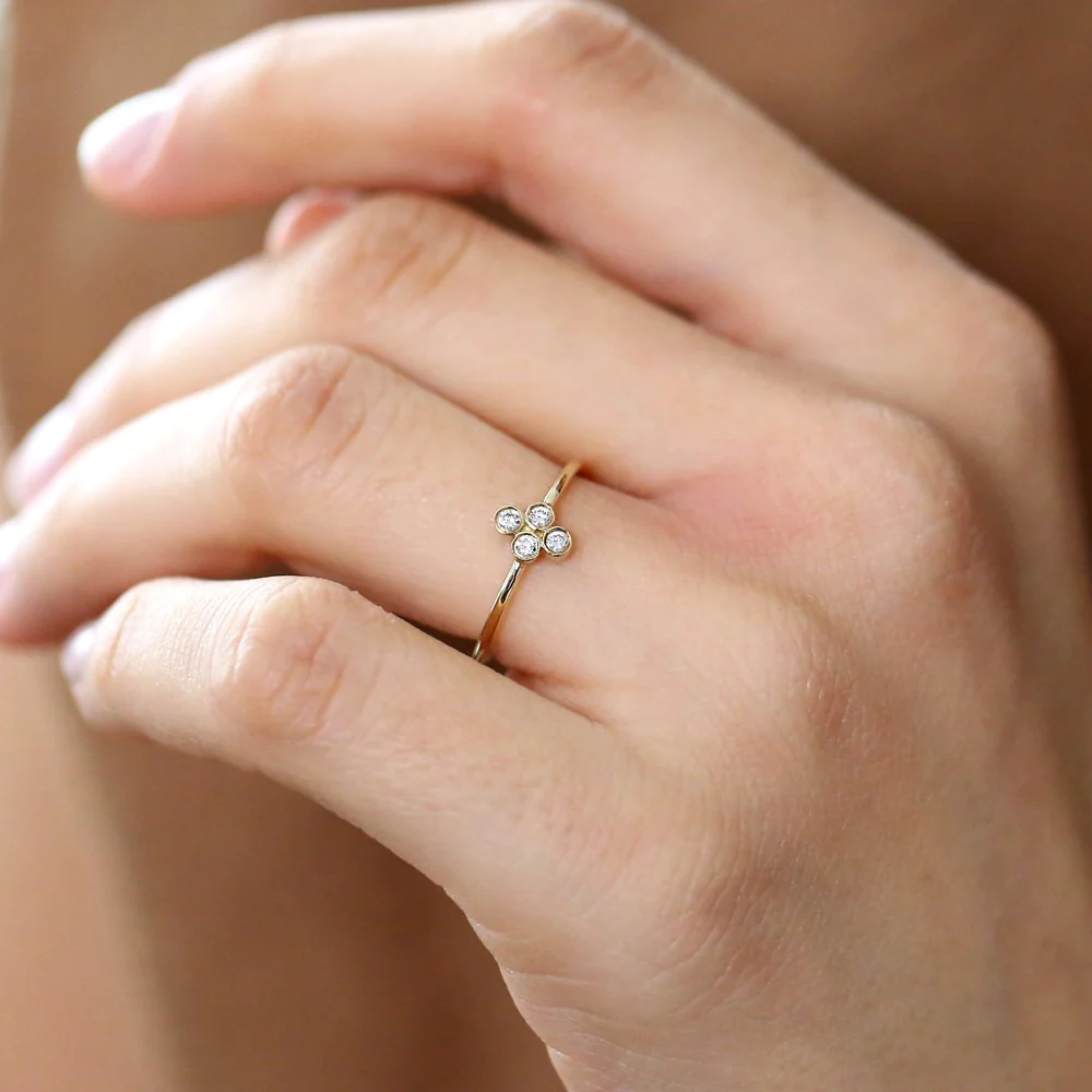 400548_ddb5a8dcdf6f43acb23150a612ea6332mv2.webp 925 Silver Quad Diamond Ring - Image 1