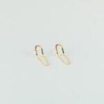 925 Silver Rainbow Chain Earrings - Image 2
