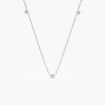 925 Silver Diamond Necklace - Image 4