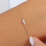 925 Silver Simple Diamond Bracelet - Image 6