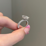 925 Silver 4CT Oval Cut Diamond Engagement Ring - Image 5