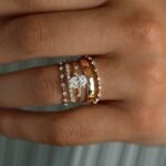 925 Silver Stacking Diamond Ring - Image 9