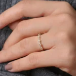 925 Silver Unique Diamond Anniversary Ring - Image 5