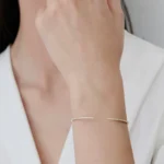 925 Silver Cuff Diamond Bangle Bracelet - Image 2