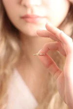 925 Silver Cute Elephant CZ Diamond Ring - Image 4