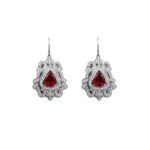 925 Silver Ruby Statement Earring