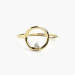 925 Silver Circle Diamond Ring - Image 2