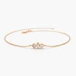 925 Silver Simple Diamond Bracelet - Image 4